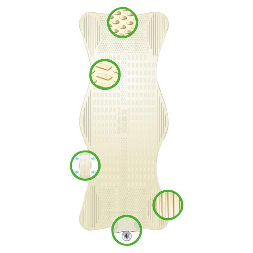 AquaSense Bath Mat, Contoured with Invigorating Massage Zones