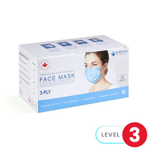 3-Ply ASTM Level 3 Masks with Anti-Fog in Edmonton