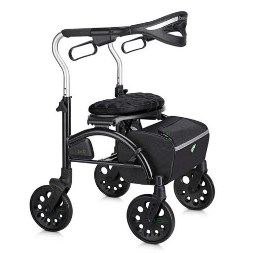 Xpresso Zero Regular - Black - 4 Wheel Walker - Edmonton