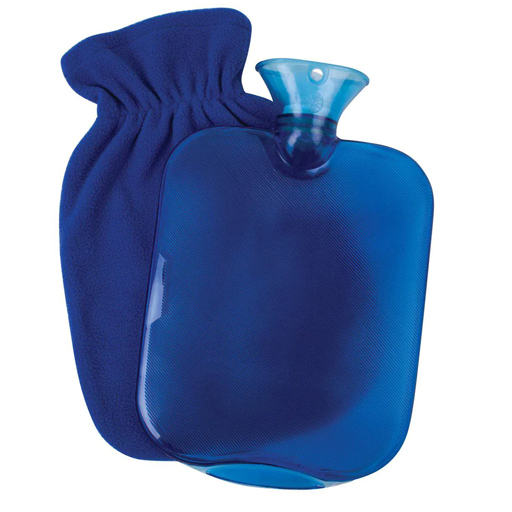 CAREX HOT WATER BOTTLE WITH FLEECE COVER