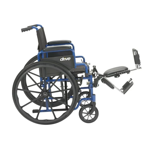 Blue Streak Wheelchair With Flip Back Desk Arm - Elevated Leg-2