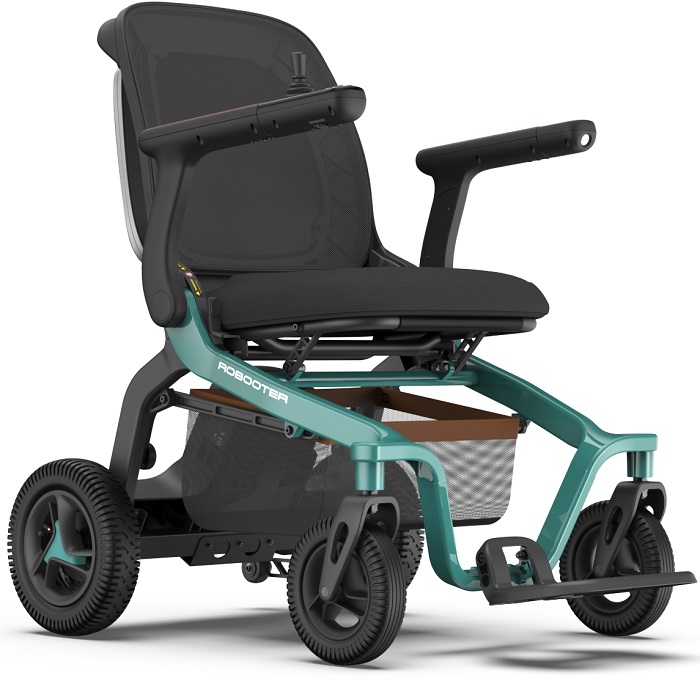 robooter-E40-green-folding-electric-wheelchair - Edmonton