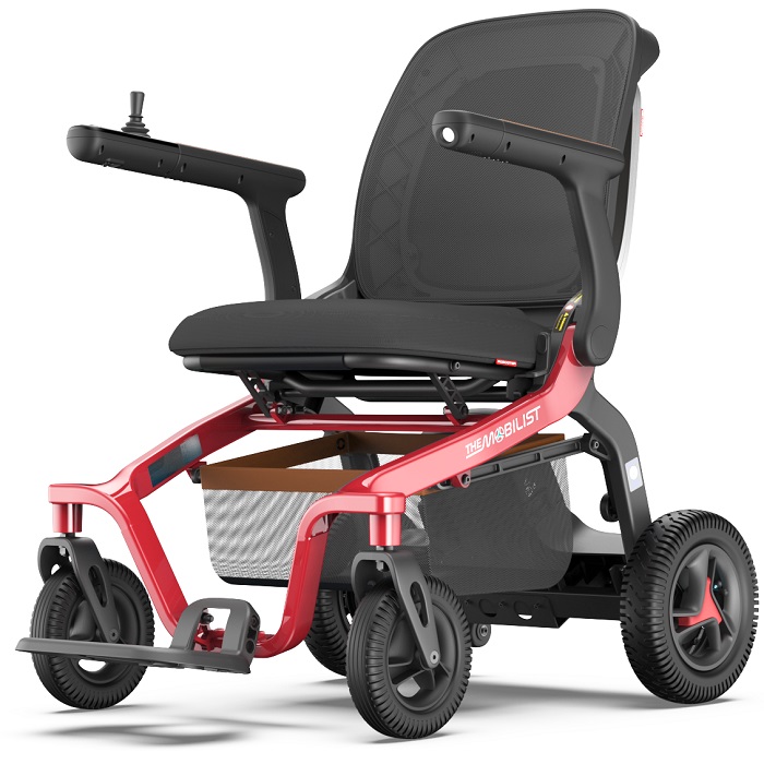 robooter-E40-red-folding-electric-wheelchair - Edmonton