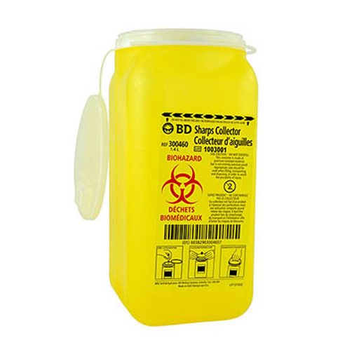 BD Sharps Collector Biohazard, 1.4 LTR- Edmonton