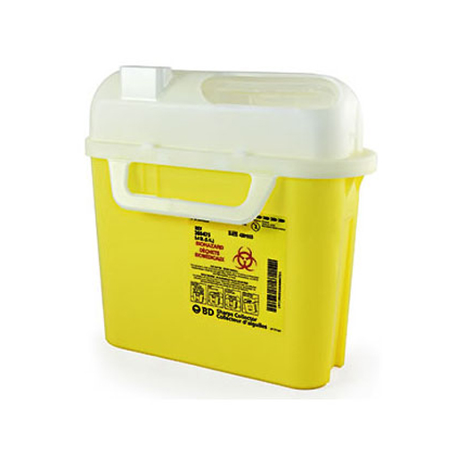 Sharps Collector Horizontal Entry 5.1 L Yellow | Sharps Disposal Container