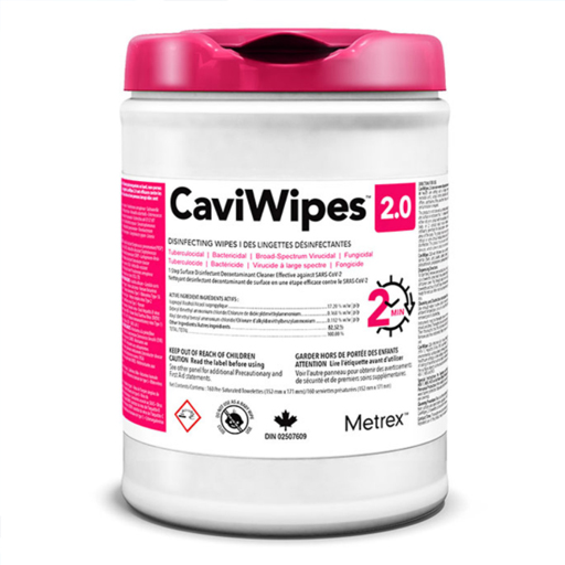 Metrex CaviWipes 2 Min -Surface Disinfectant Wipes 160 - Edmonton