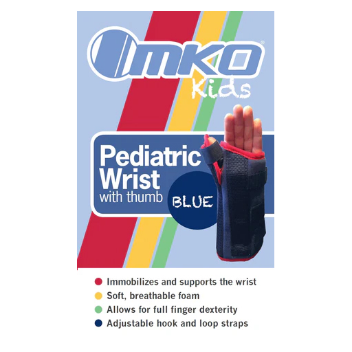 Pediatric Wrist Brace with Thumb Support - Blue - Edmonton
